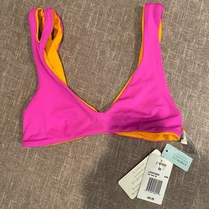 L Space One Wave Top- Bright Fuchsia